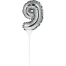 Mini Balloon Silver Cake Toppers additional 11