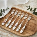 Royal Worcester Wrendale Designs Pastry Forks Set of 6 additional 1