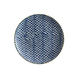 Laguna Woven Blue Plate 20cm