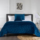 The Lyndon Company Chevron Velvet Quilted Throw additional 1