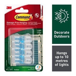Command Outdoor Light Clips Value Pack 17017CLR-AW