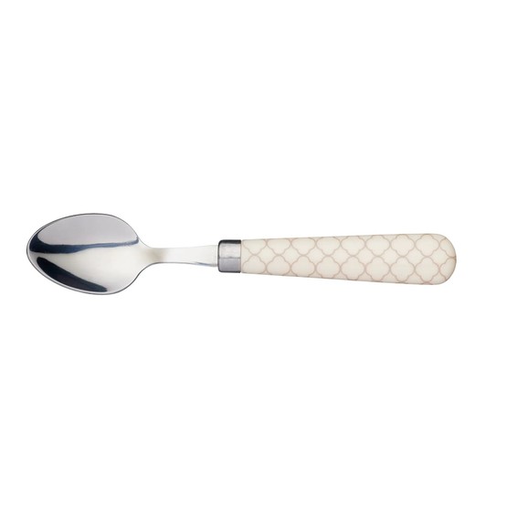 KitchenCraft Geometric Patterned Tea Spoon Taupe
