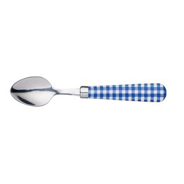 KitchenCraft Gingham Patterned Tea Spoon Blue