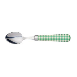 KitchenCraft Gingham Patterned Tea Spoon Green