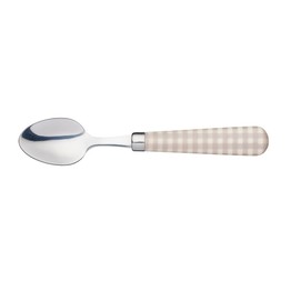 KitchenCraft Gingham Patterned Tea Spoon Taupe