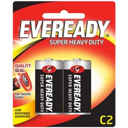 Eveready Super Zinc Battery C 2pack