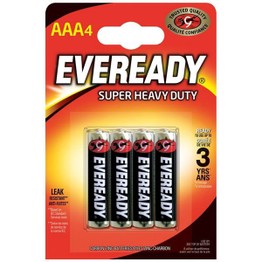 Eveready Super Zinc Battery AAA 4pack
