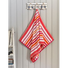 Deyongs Beach Towel Pair Marbella Stripe Pink