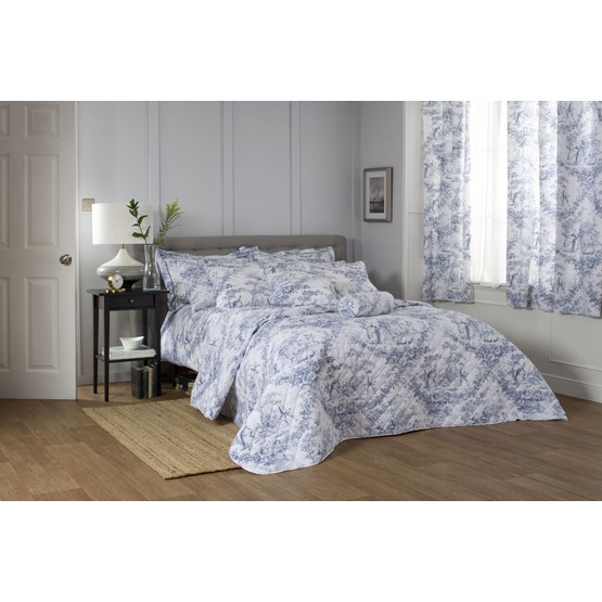 Duvet Cover Toile De Jouy Blue From 35 00, Blue Toile King Size Bedding