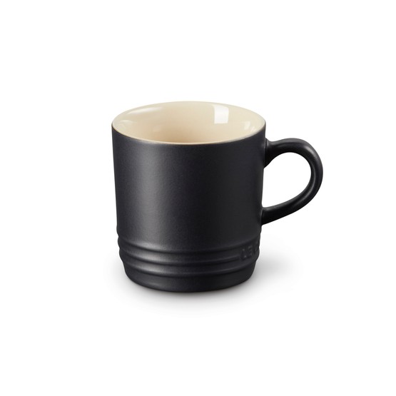 Le Creuset Cappuccino Stoneware Mug Satin Black 200ml