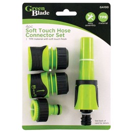 Greenblade Soft Touch Hose Connector Set 4 Piece GA100