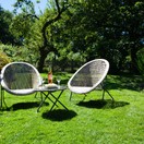 Faux Rattan Folding Lounge 3 piece Garden Set additional 2