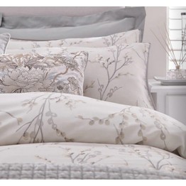 Laura Ashley Pussy Willow Duvet Cover & Pillowcase Set Dove Grey