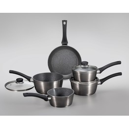 Simply Home Metallic Grey Forged Aluminium Cookware