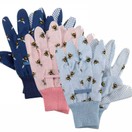 Briers Cotton Grip Gloves Triple Pack Bees Design Medium additional 1