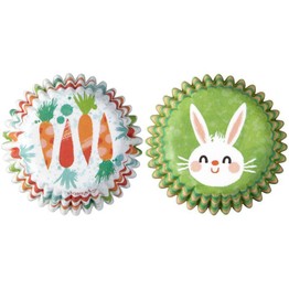 Wilton Bunny & Carrot Mini Cupcake Case Pack of 100