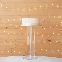Emily Design Clear Acrylic Round Cake Stand