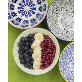 KitchenCraft World of Flavours Ceramic Bowl Set of 4