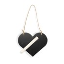 Wooden Blackboard Heart with Chalk additional 1