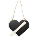 Wooden Blackboard Heart with Chalk additional 2