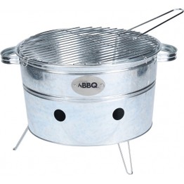 Portable barbecue bucket & grill rack