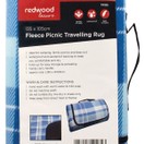 Fleece Blanket Travelling Picnic Rug TR155 additional 2