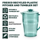 Fresco Recycled Plastic Pitcher & 4pc Tumbler Set additional 3