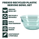 Fresco Recycled Plastic 5 piece Serving Bowl Set additional 3