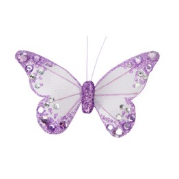 Organza Butterfly with Clip 100mm