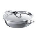 Le Creuset 3ply Stainless Steel 24cm Shallow Casserole With Lid additional 1
