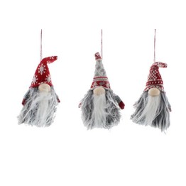 Festive Hanging Gonk Nordic Fur 15cm P027899