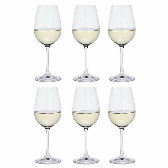Dartington Six Crystal White Wine Glasses