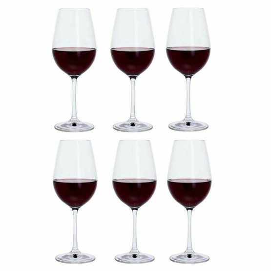 Dartington Six Crystal Red Wine Glasses - 6pk