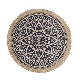 Creative Tops Naturals Pack Of 4 Mandala Design Hessian Tablemats