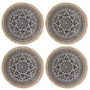 Creative Tops Naturals Pack Of 4 Mandala Design Hessian Tablemats additional 3