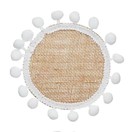 Creative Tops Naturals Pack Of 4 Hessian and Pom Pom Edge Tablemats additional 3