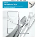 Kitchencraft Set of Four Stainless Steel Table Cloth Clips additional 2