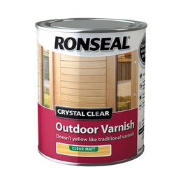Ronseal Crystal Clear Outdoor Varnish Clear Matt