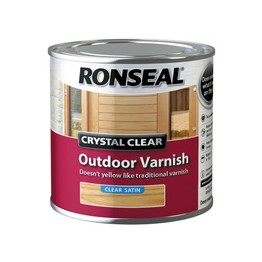 Ronseal Crystal Clear Outdoor Varnish Clear Satin