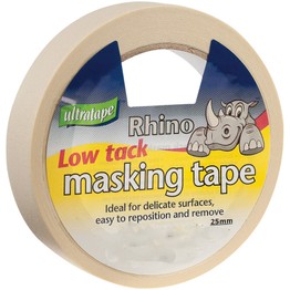Ultratape Low Tack Masking Tape 25mm x 25mtr