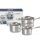 Le Creuset 3ply Stainless Steel 3piece Saucepan Set additional 2