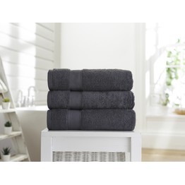 Deyongs 600gsm Combed Cotton Towel Charcoal