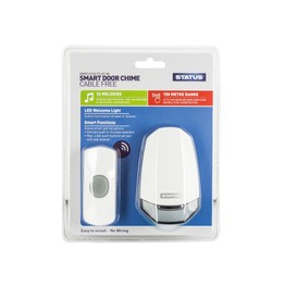Status Cable Free Plug In Door Chime with Welcome Light