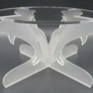 Clear Acrylic & Frosted Dolphin Cake Stand additional 3