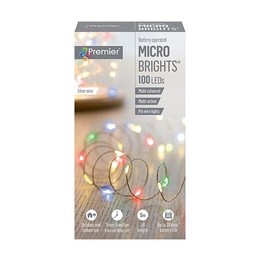 Premier Micro Brights Christmas Lights 100 Led Battery Operated LB151210
