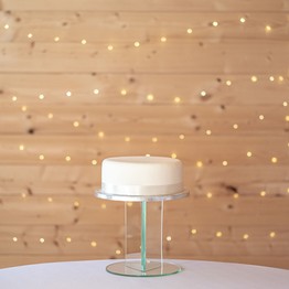 Emily Design Glass Effect Acrylic Round Cake Stand