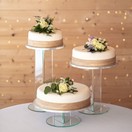 Emily Design Glass Effect Acrylic Round Cake Stand additional 4