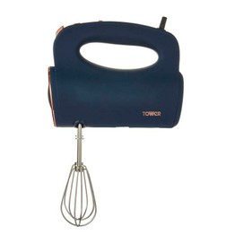 Tower Cavaletto 300w Hand Mixer Midnight Blue & Rose Gold T12061MNB