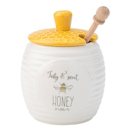Bee Happy Honey Pot & Drizzler