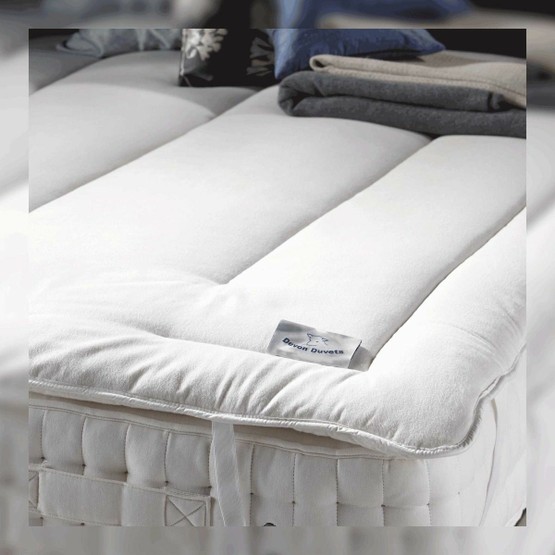 Devon Duvets 100% Wool Mattress Topper Single Bed